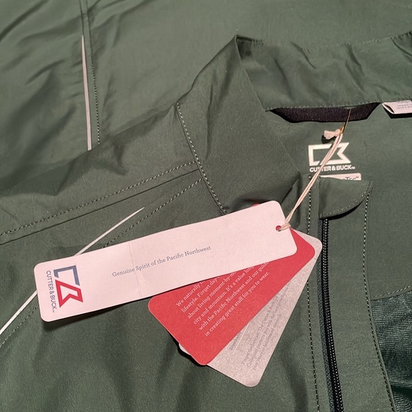 Cutter & Buck WeatherTec Green Jacket, L NWT - Picture 9 of 11